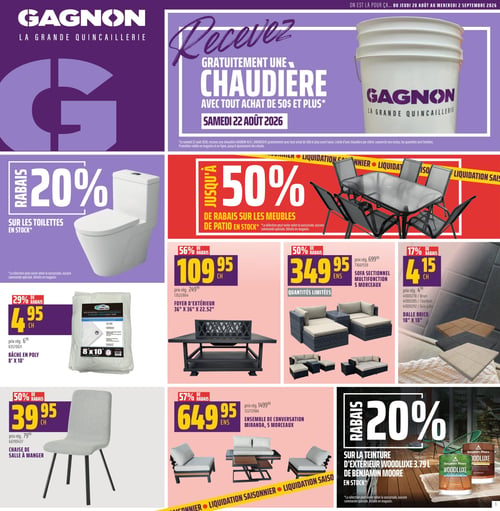 Circulaire GAGNON - La Grande Quincaillerie - Page 1