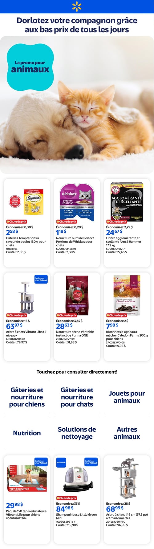Circulaire Walmart - La Promo pour Animaux - Page 1