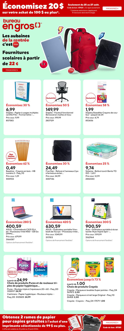 Circulaire Bureau en Gros - Page 1