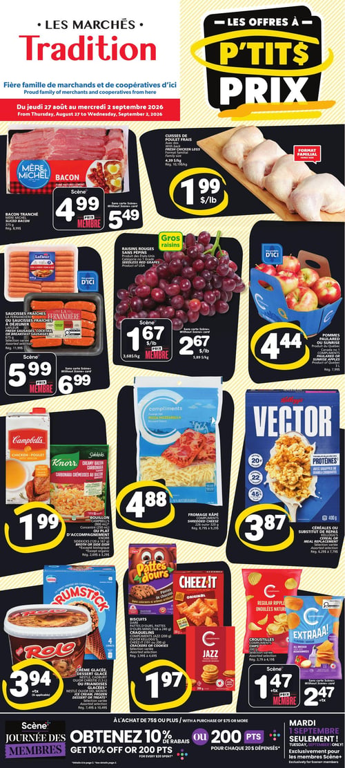 Circulaire Les Marchés Tradition - Page 1