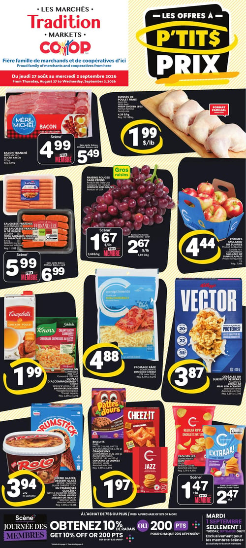 Circulaire Les Marchés Tradition - Nouveau-Brunswick - Page 1