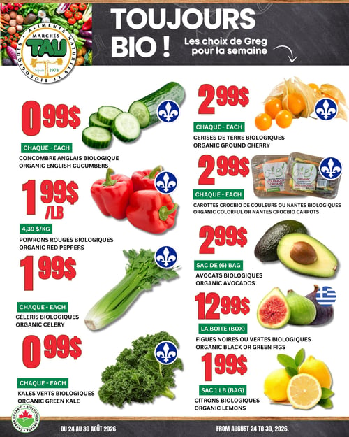 Circulaire TAU Marché d'alimentation Naturelle - Biologique - Page 1