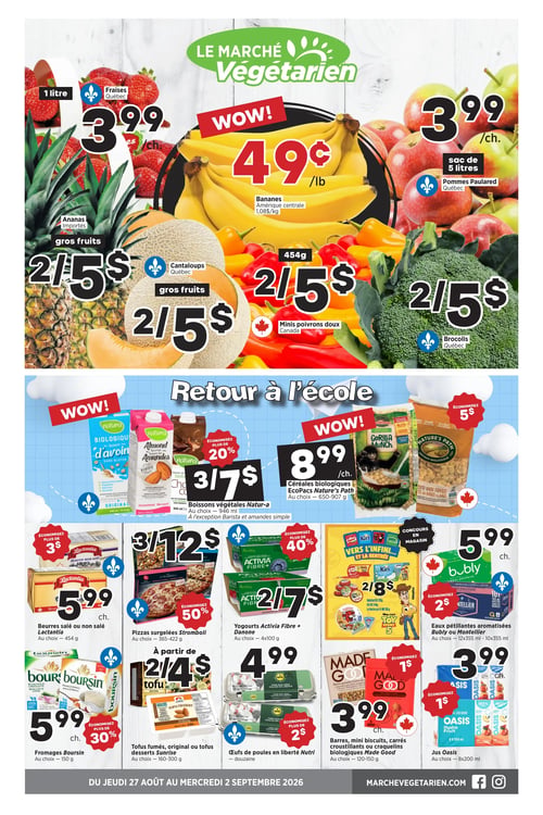 Circulaire Marché Végétarien - Page 1