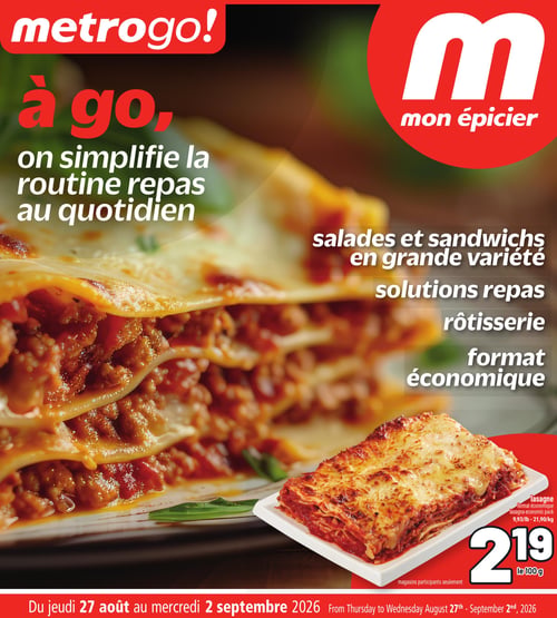 Circulaire Metro - À GO ! - Page 1
