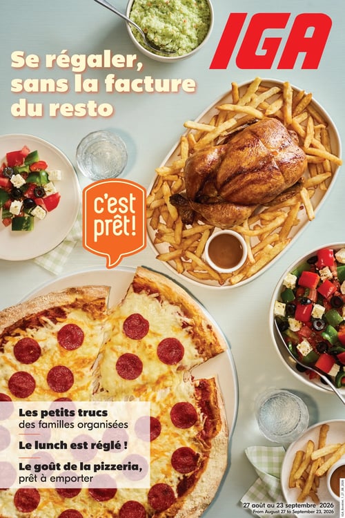 Circulaire IGA - Se régaler, sans la facture du resto - Page 1