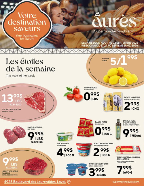 Circulaire Aurès - Supermarché maghrébin - Page 1