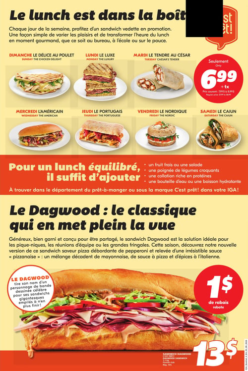 Circulaire IGA Coop Nouveau Brunswick - Se régaler, sans la facture du resto - Page 4