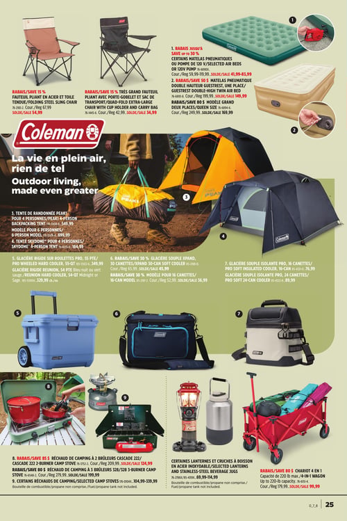Circulaire Canadian Tire - En pleine Nature - Page 25