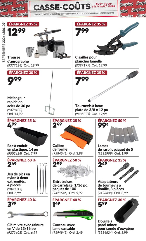 Circulaire Princess Auto - Casse-Coûts - Page 26