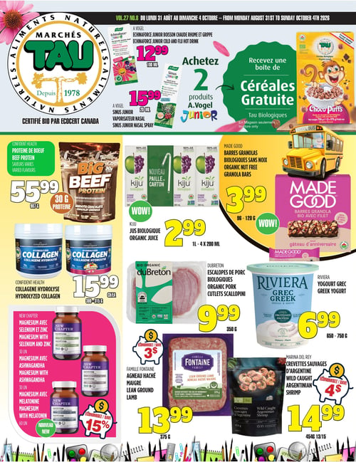 Circulaire TAU Marché d'alimentation Naturelle - Page 1