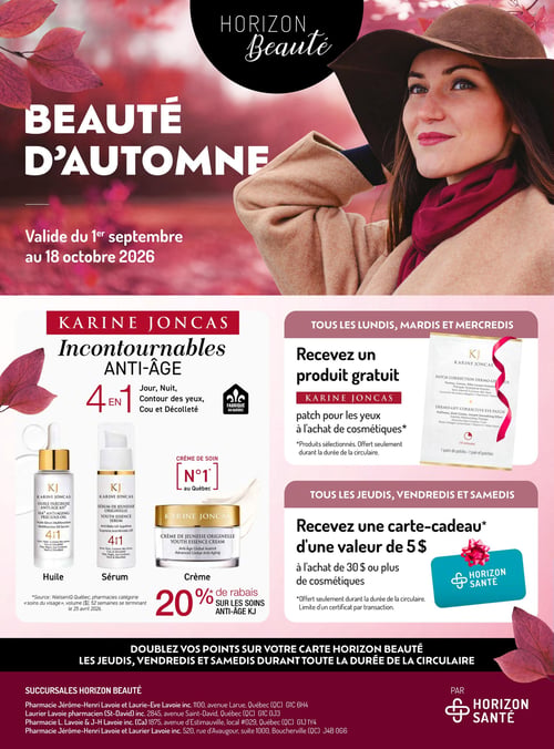 Circulaire Horizon Santé - Beauté d'Automne - Page 1