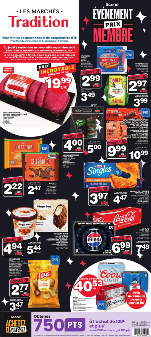Circulaire Les Marchés Tradition - Page 1
