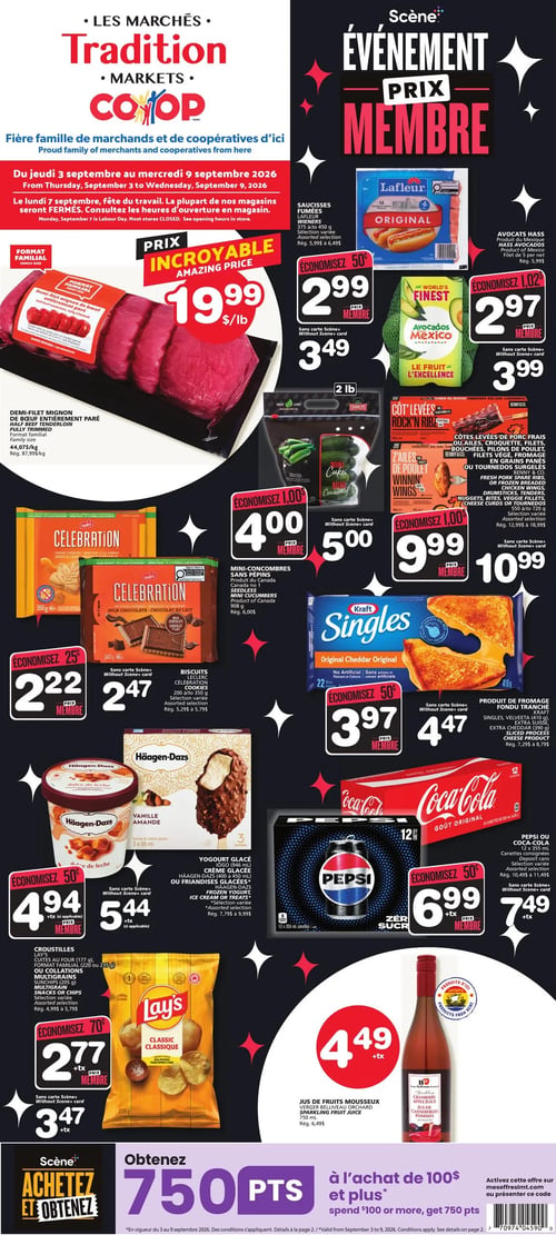 Circulaire Les Marchés Tradition - Nouveau-Brunswick - Page 1
