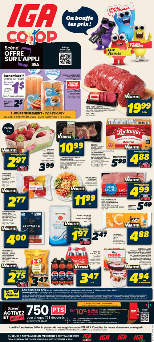 Circulaire IGA Coop Nouveau Brunswick - Page 1