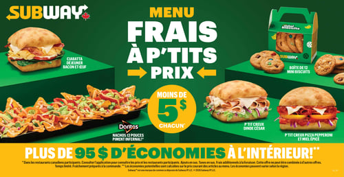 Circulaire Subway - Page 1