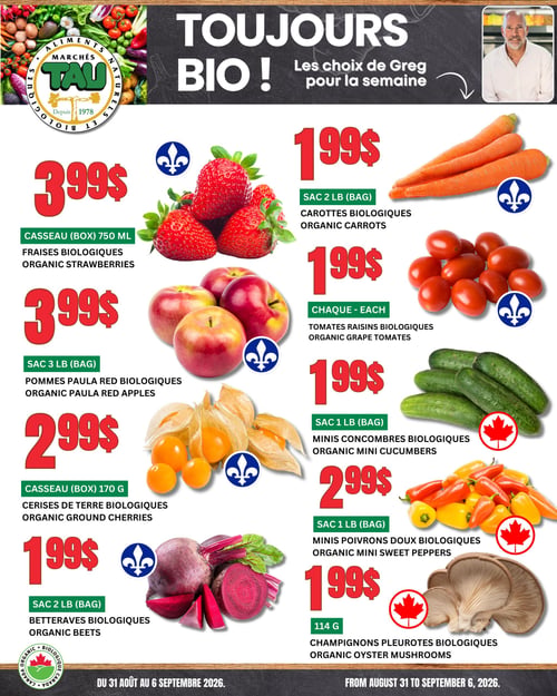 Circulaire TAU Marché d'alimentation Naturelle - Biologique - Page 1