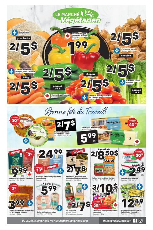Circulaire Marché Végétarien - Page 1