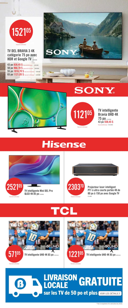 Circulaire Brick - Vente sous la Tente - Téléviseurs - Page 4