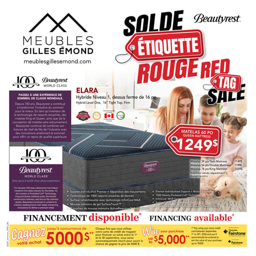 Circulaire Meubles Gilles Émond - Solde Étiquette Rouge - Page 1