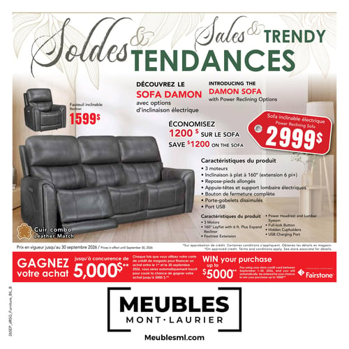 Circulaire Meubles Mont-Laurier - Page 1