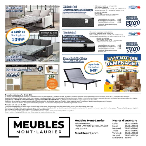 Circulaire Meubles Mont-Laurier - La vente qui déménage !! - Page 4