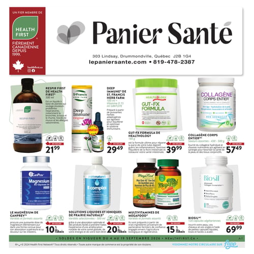 Circulaire Panier Santé - Page 1