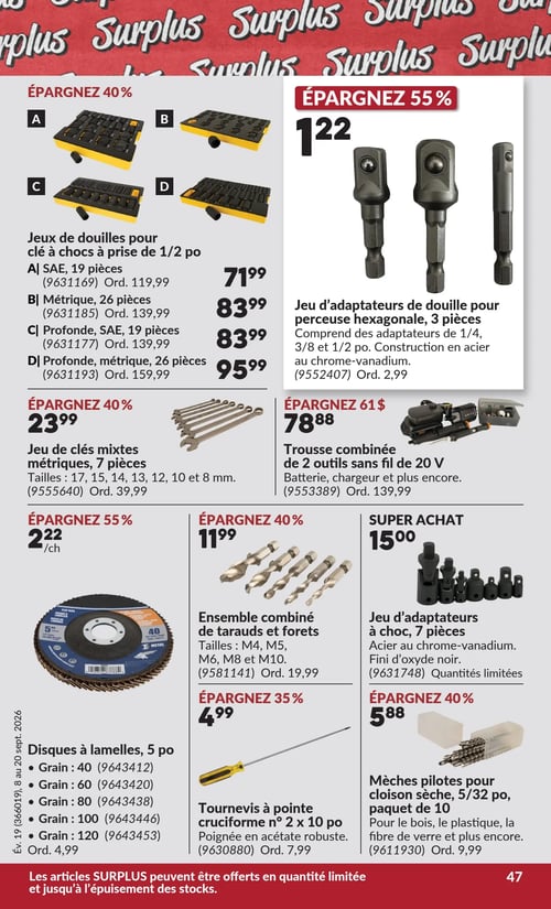 Circulaire Princess Auto - Méga Casse-coûts - Page 52