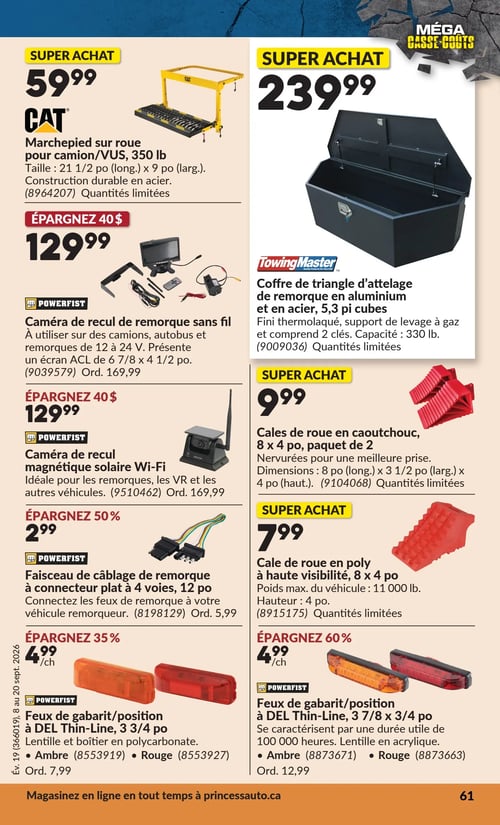 Circulaire Princess Auto - Méga Casse-coûts - Page 67