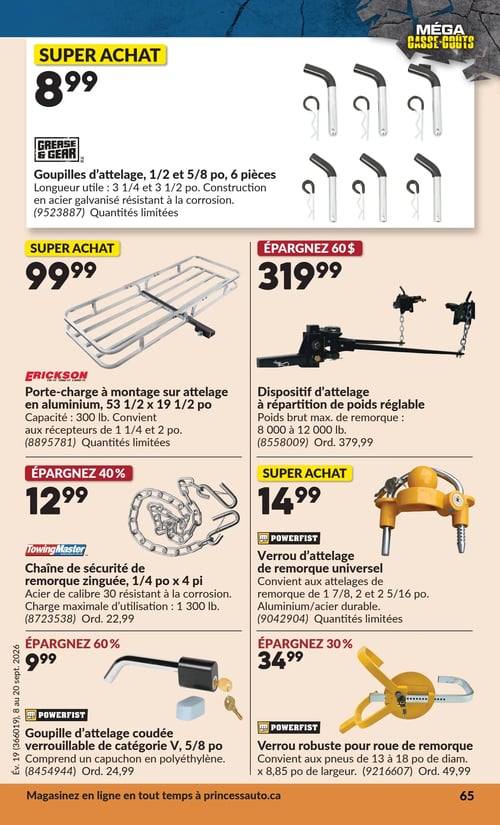 Circulaire Princess Auto - Méga Casse-coûts - Page 71