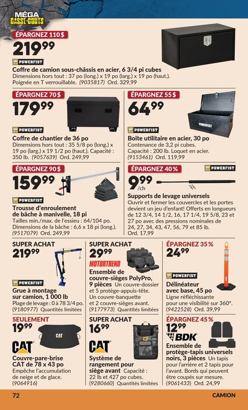 Circulaire Princess Auto - Méga Casse-coûts - Page 78