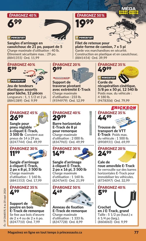 Circulaire Princess Auto - Méga Casse-coûts - Page 83