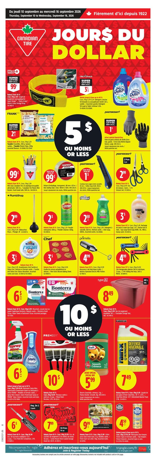 Circulaire Canadian Tire - Page 1