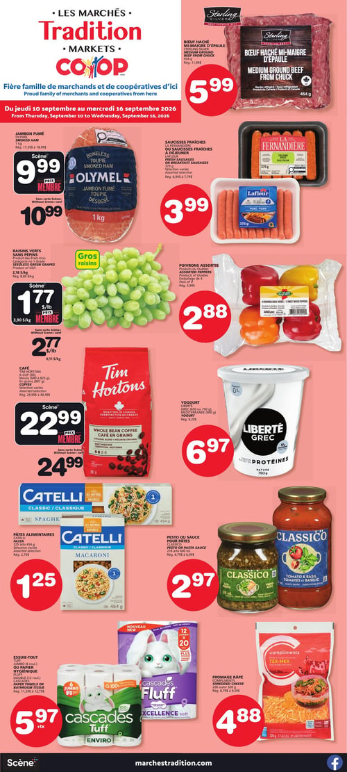 Circulaire Les Marchés Tradition - Nouveau-Brunswick - Page 1