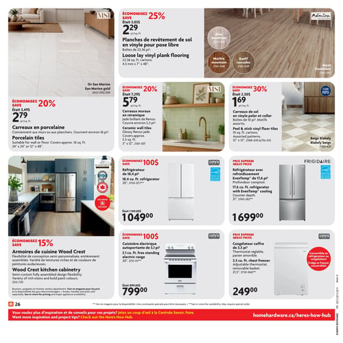 Circulaire Home Hardware - Centre de Rénovation - Page 26