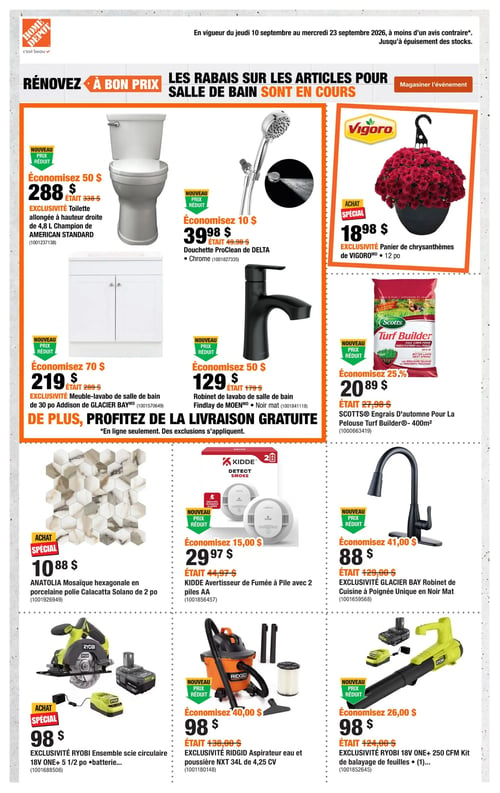 Circulaire Home Depot - Page 1