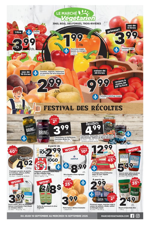Circulaire Marché Végétarien - Page 1