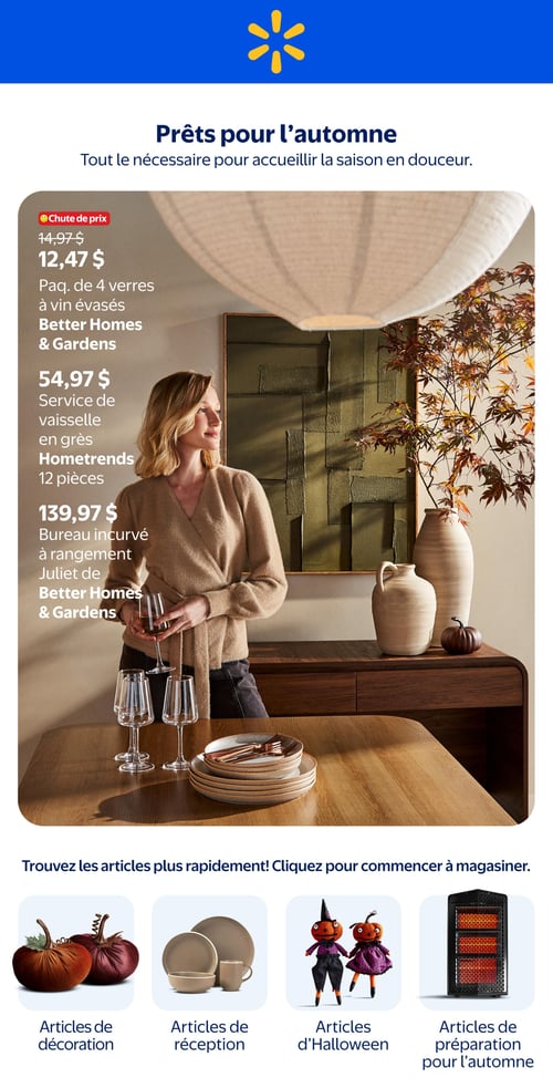 Circulaire Walmart - Prêt pour l'Automne - Page 1
