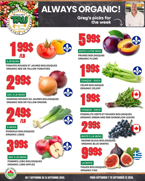 Circulaire TAU Marché d'alimentation Naturelle - Biologique - Page 1
