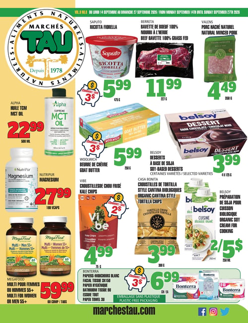Circulaire TAU Marché d'alimentation Naturelle - Page 1