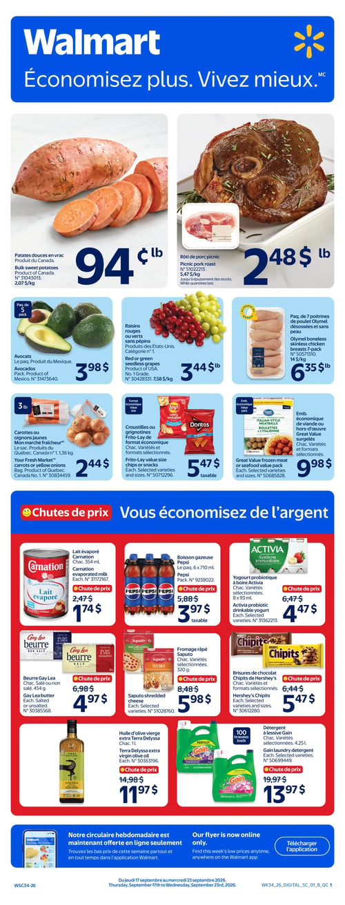 Circulaire Walmart - Page 1