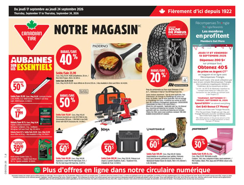 Circulaire Canadian Tire - Page 1