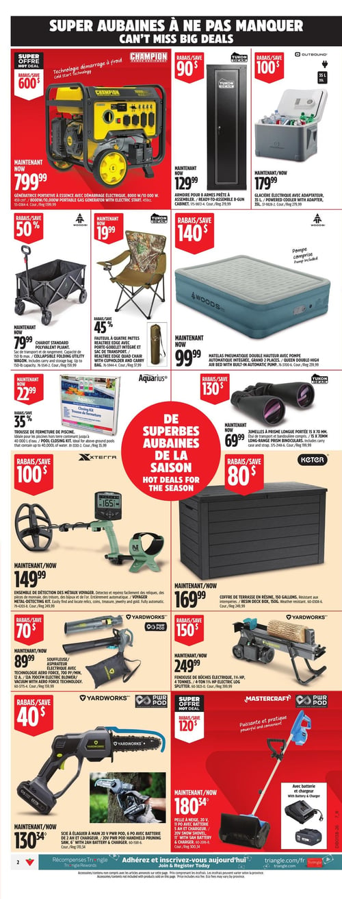 Circulaire Canadian Tire - Grand Solde Rouge de l'Automne - Page 4