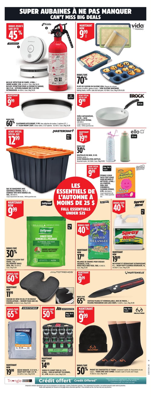 Circulaire Canadian Tire - Grand Solde Rouge de l'Automne - Page 10