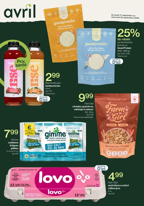 Circulaire Avril - Supermarché Santé - Page 1