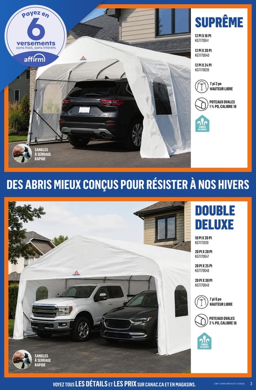 Circulaire Canac - Abris et Portiques - Page 2