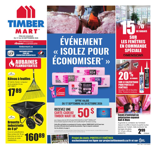 Circulaire Timber Mart - Page 1