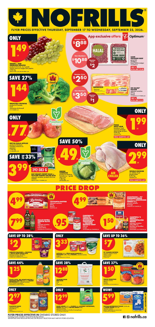 Circulaire No Frills Flyer - Page 1