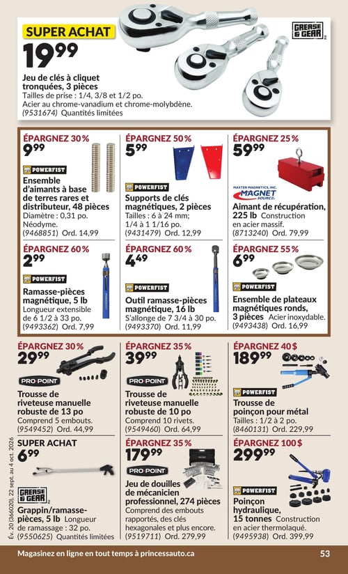 Circulaire Princess Auto - Page 61
