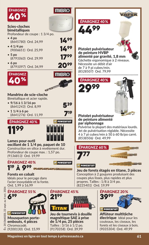 Circulaire Princess Auto - Page 69