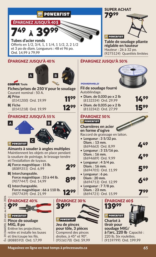 Circulaire Princess Auto - Page 73